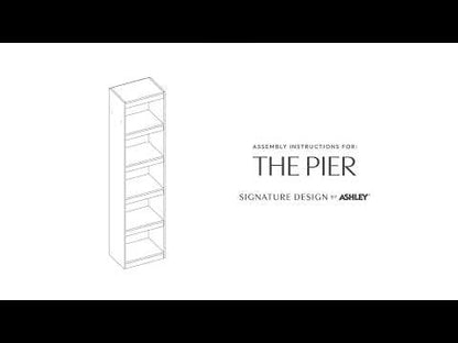 Bellaby - Pier - 4 Shelves - Whitewash